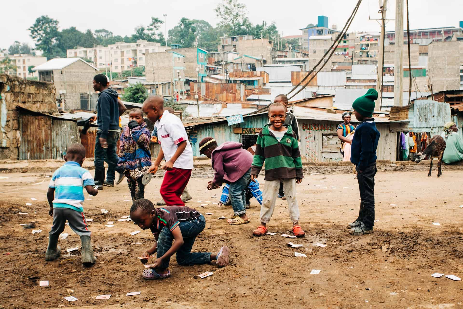 Obrázek na pozadí: africké děti